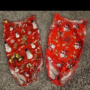 Bundle Child XS Christmas Leotards Gymnastics Dance Ballet Costume CXS